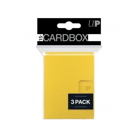 UP - PRO 15+ Card Box 3-pack: Yellow