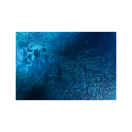 Kraken Wargames Gaming Mat Deep Blue 3x3 2.0