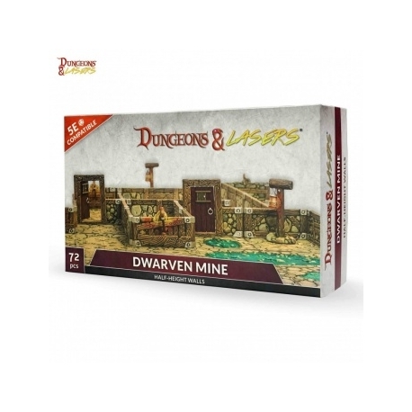 Dungeons - Lasers - Dwarven Mine Half-Height Walls (English)