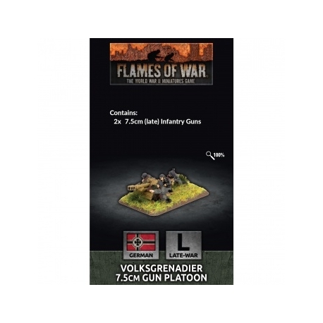 Flames Of War - Volksgrenadier 7.5cm Gun Platoon (x2) (Inglés)
