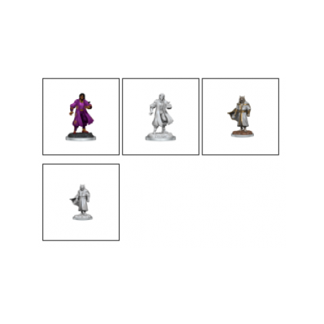 Critical Role Unpainted Miniatures: Male Human Sorcerer Merchant - Tiger Demon  (2 Units)