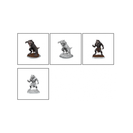 Critical Role Unpainted Miniatures: Fey Werewolves (2 Units)
