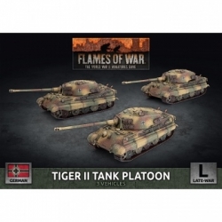 Flames Of War - Tiger II (8.8cm) Tank Platoon (3x Plastic) (Inglés)