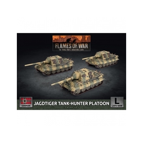 Flames Of War - Jagdtiger (12.8cm) Tank-Hunter Platoon (3x Plastic) (Inglés)
