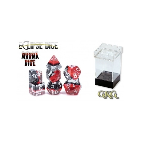 Eclipse Dice - Magma (7 Dice Set)