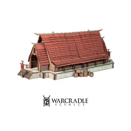 Warcradle Scenics - Estun Village - Long Hall (English)