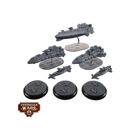 Dystopian Wars: Magenta Battlefleet Set (English)