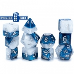 Halfsies Dice - Police Box (10 Dice Set)