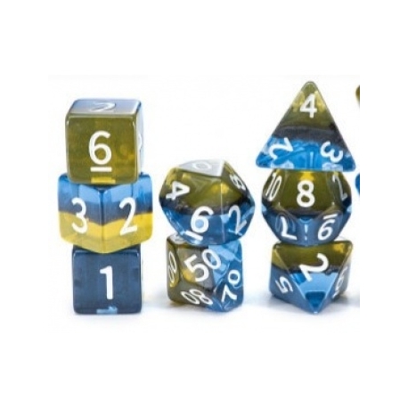Sui Generis Dice - Rainbow! 7-Die Sets