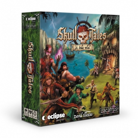 Skull Tales ¡A toda vela! es un juego de aventuras piratas, semi-cooperativo de 1 a 5 jugadores