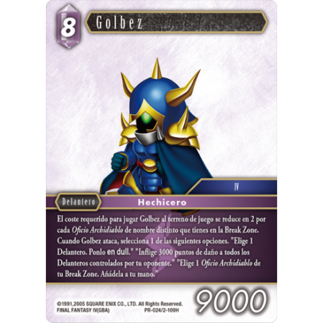 Final Fantasy TCG Kit Torneo GOLBEZ (25+25) de Square Enix