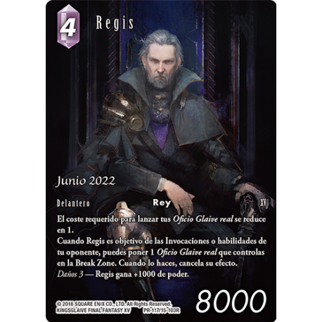 Final Fantasy TCG Tournament Kit REGIS (16+4) June 22 from Square Enix