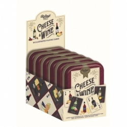 Cheese and Wine Playing Cards CDU of 6 (Inglés)