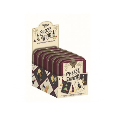 Cheese and Wine Playing Cards CDU of 6 (English)