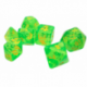 Munchkin Polyhedral Dice (7) Green/Yellow
