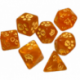 Kitten Polyhedral Dice (7) Orange