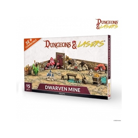 Dungeons & Lasers - Dwarven Mine Props (English)