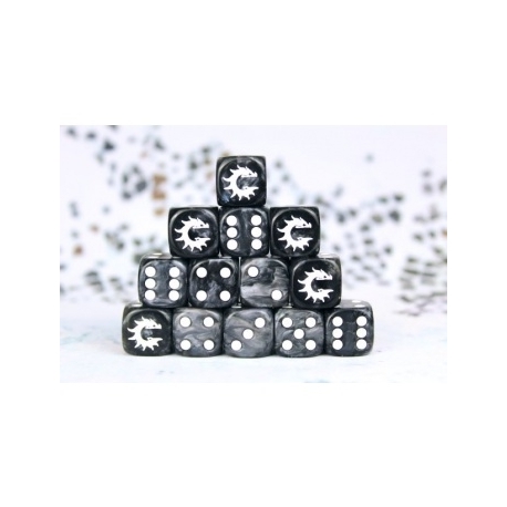 Conquest - Baron of Dice:Conquest Logo on Black Dice