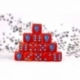Conquest - Baron of Dice:Hundred Kingdom Faction Dice on Red swirl Dice