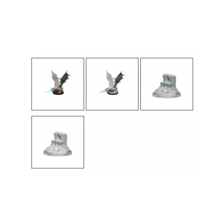 D&D Nolzur's Marvelous Miniatures: White Dragon Wyrmling (2 Units) (English)
