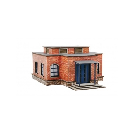 Ziterdes - Bürogebäude, Klinkerfassade, Laser-Cut Bausatz