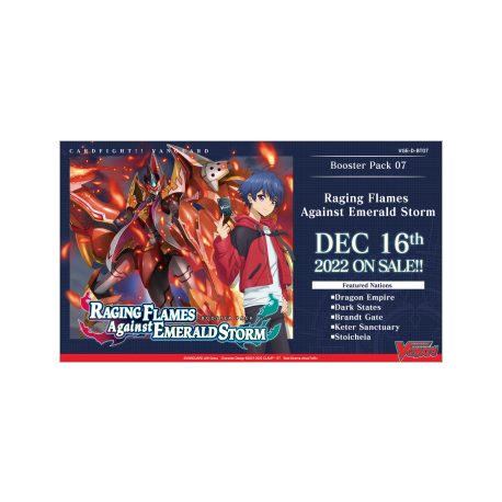 Cardfight!! Vanguard will+Dress - Raging Flames Against Emerald Storm Booster Display(16 Packs) (Inglés)