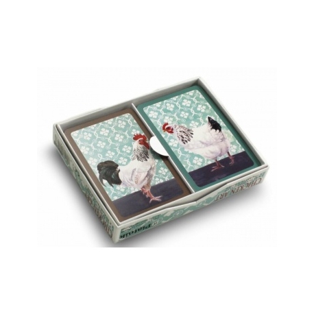 Chicken Art Playing Cards