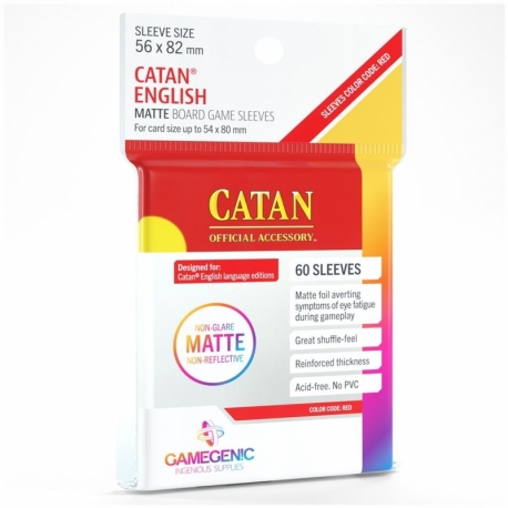 Matte Catan-Sized Sleeves 56x82mm (50)