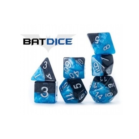 Halfsies Dice Bat Dice (7 Dice Set)