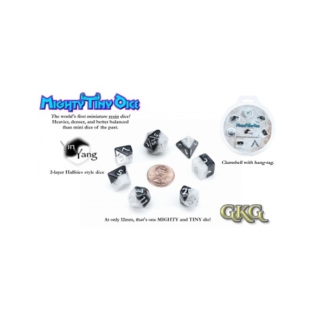 Mighty Tiny Dice - Yin Yang (7 Dice Set)