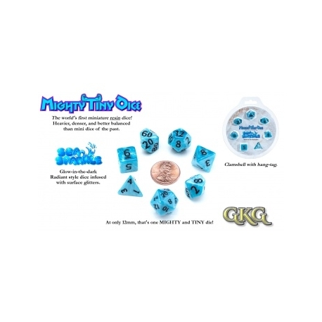 Mighty Tiny Dice - Sea Sparkle (7 Dice Set)