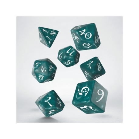 Classic RPG Stormy & white Dice Set (7)