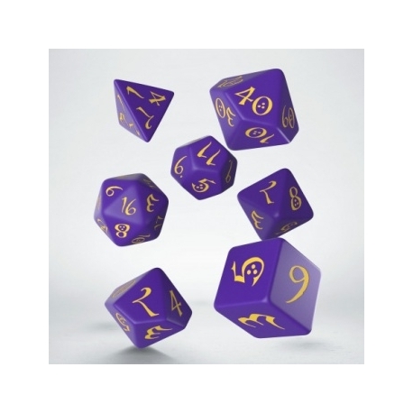 Classic RPG Purple & yellow Dice Set (7)
