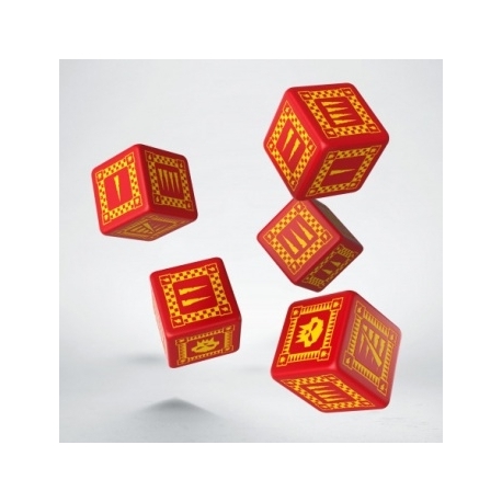 Orc Red & yellow 5D6 Dice (5)