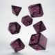 Call of Cthulhu 7th Edition Black & magenta Dice Set (7)