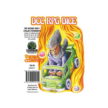 DCC RPG Dice - The Wizard Van's Stellar Stowaways