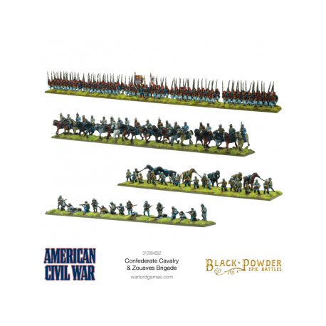 Black Powder Epic Battles - American Civil War Confederate Cavalry & Zouaves Brigade (English)