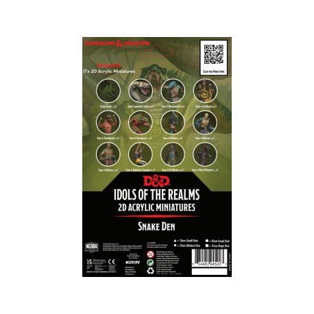 D&D Idols of the Realms: Scales & Tails - Snake Den - 2D Set (English)