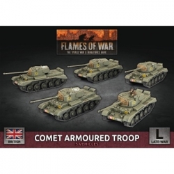 Flames Of War - Comet Armoured Troop (5x Plastic) (Inglés)