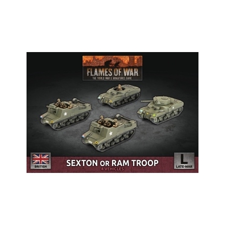 Flames Of War - Sexton (Kangaroo) Field Troop (4x Plastic) (Inglés)