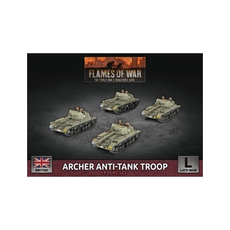 Flames Of War - Archer Anti-Tank Troop (4x Plastic) (Inglés)