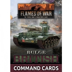 Flames Of War - Bulge: British Command Cards (58x Cards) (Inglés)