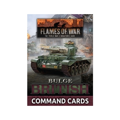 Flames Of War - Bulge: British Command Cards (58x Cards) (Inglés)