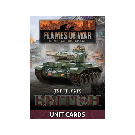 Flames Of War - Bulge: British Unit Cards (66x Cards) (Inglés)