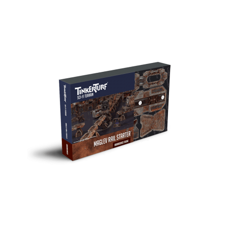 TinkerTurf Sci-Fi - MagLev Rail Starter - Abandoned Theme
