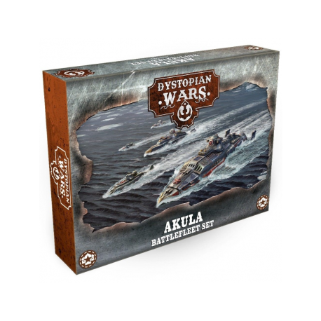Dystopian Wars: Akula Battlefleet Set (Inglés)