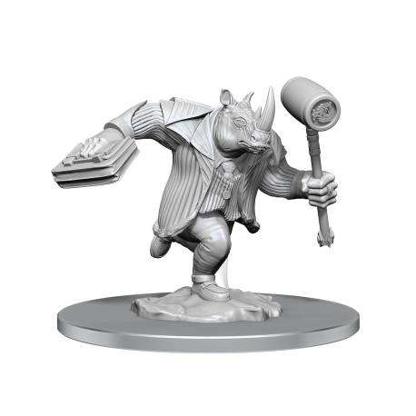 Magic: The Gathering Unpainted Miniatures: Freelance Muscle and Rhox Pummeler (Inglés)