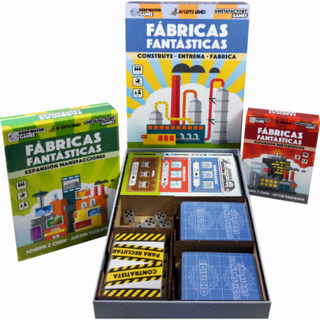 Insert compatible with FANTASTIC FACTORIES (Base + Exp. Crafting + Exp. Subterfuge)