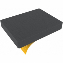 CRMEML040S 272 mm x 211 mm x 40 mm Pick and Pluck / Pre-Cubed foam tray - grid 14 mm self-adhesive