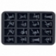 HS035A054 Half-Size Foam Tray with 18 compartments for Flames of War - small- / medium-sized Bases